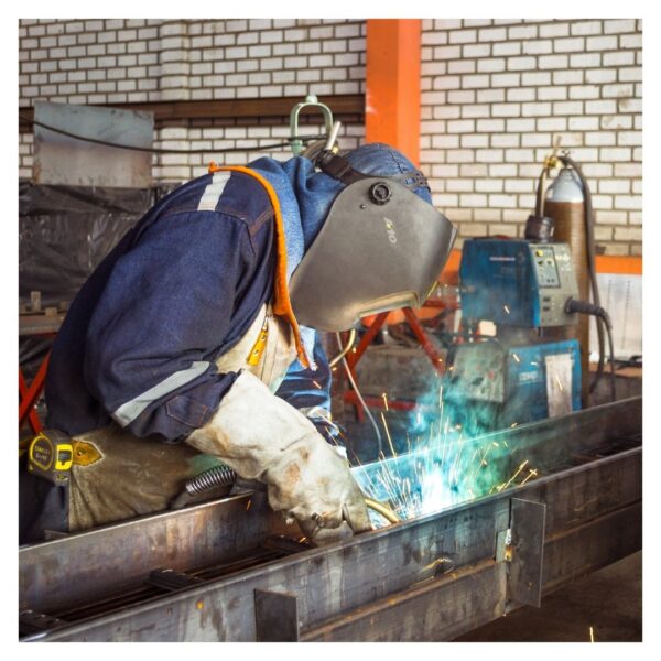Welder at work