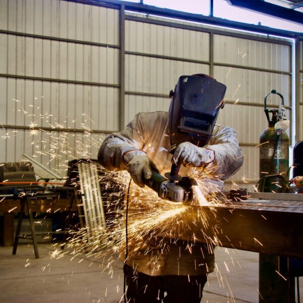 Person welding