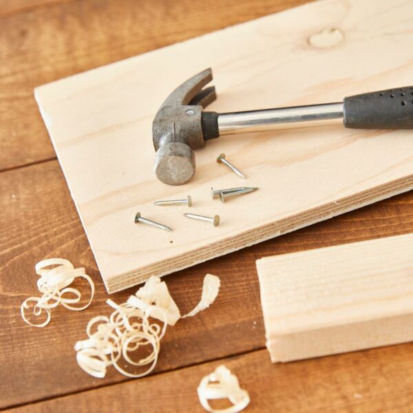 A high-quality stock photo of a classic claw hammer
