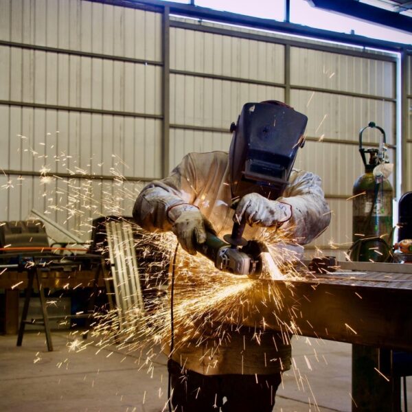 person using quality welding tools