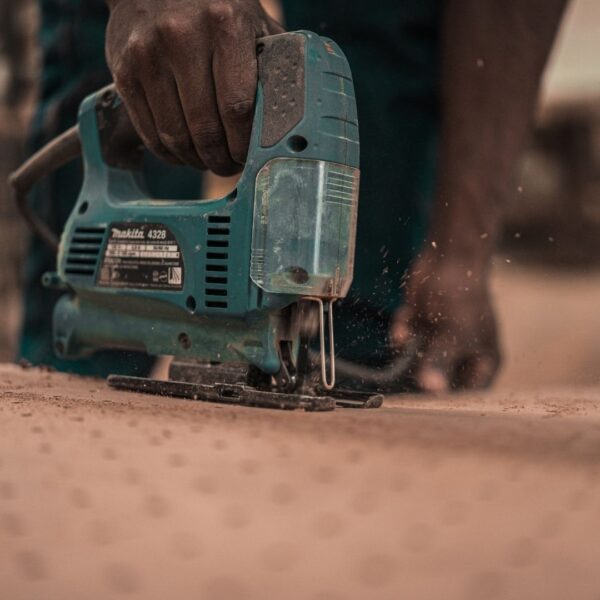 professional using a power tool